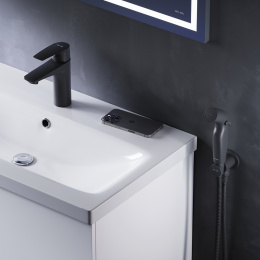 Фото Смеситель с гигиеническим душем Am.Pm Gem (F90A03022) черный