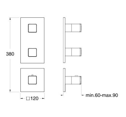 Смесители для душа Cristina Quadri XQ88251 Смеситель для душа