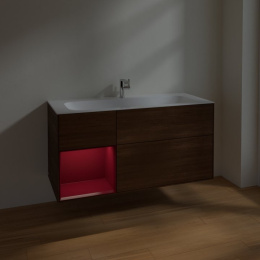 Villeroy Boch Finion F060HBGN Тумба под раковину 1196х498 мм (peony matt/walnut veneer)