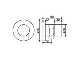 Фото Запорный вентиль Keuco Ixmo 59557010201, хром