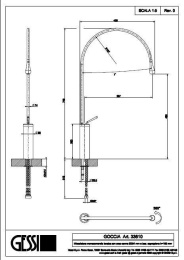 Смеситель для раковины Gessi Goccia (33610#031) хром