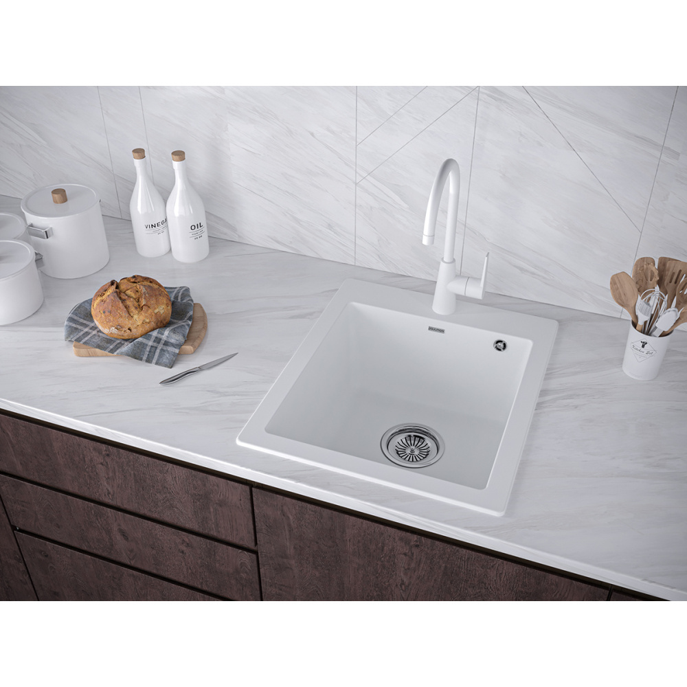 Мойка для кухни Paulmark Kante (PM104651-WH) белый