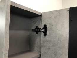 Comforty 00004149063 Зеркало-шкаф "Эдинбург-75" бетон светлый