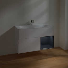 Villeroy Boch Finion F040HGMT Тумба под раковину 996х498 мм (midnight blue matt/white matt)