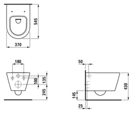 Унитаз Laufen Kartell 8.2033.1.000.000.1 подвесной