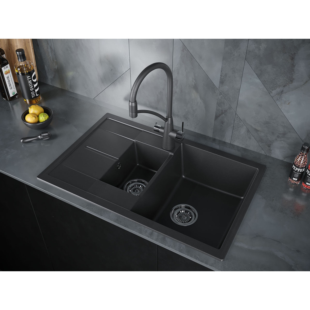 Мойка для кухни Paulmark Flugen (PM237850-BL) чёрный