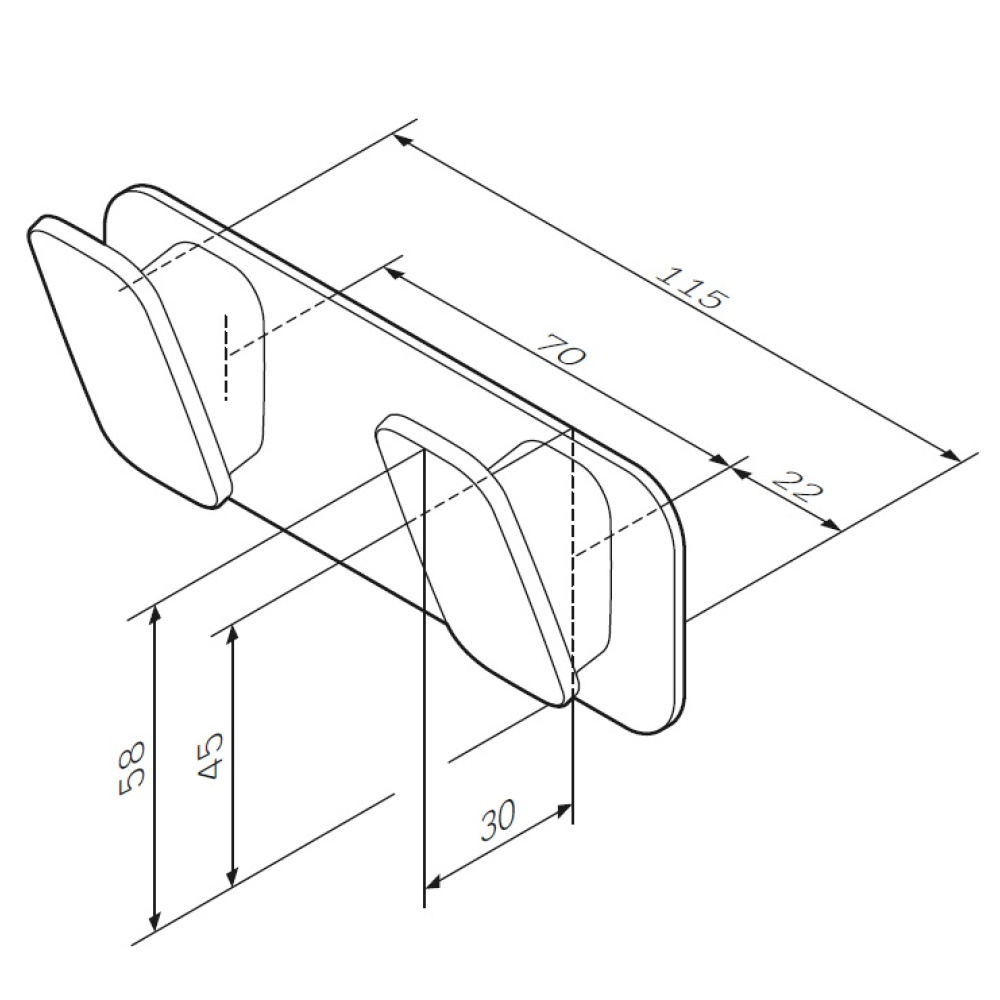Крючок для полотенец Am.Pm Inspire 2.0 (A50A35600) хром