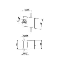 Внутренний механизм смесителя Cisal ZA01551004, белый