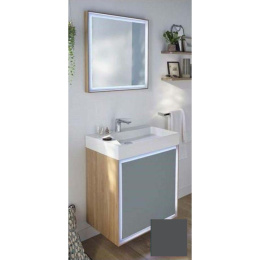 Зеркало Jacob Delafon Rythmik Pure 65 см EB1772-M53 матовый лак серый антрацит