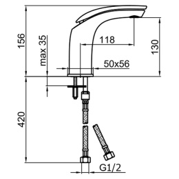 Фото Смеситель для раковины Webert Aria AI830102844