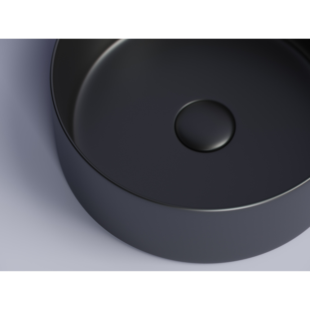 Раковина накладная Ceramicanova Element (CN6032MB) 35 см, чёрная матовая