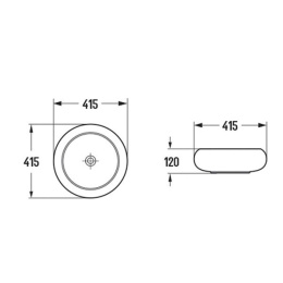 Раковина 41.5 см Comforty (00-00012231)