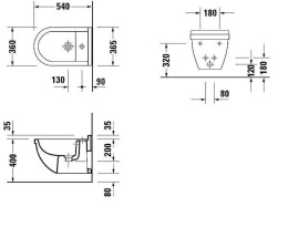 Фото Биде подвесное Duravit Starck 3 2230150000, белый