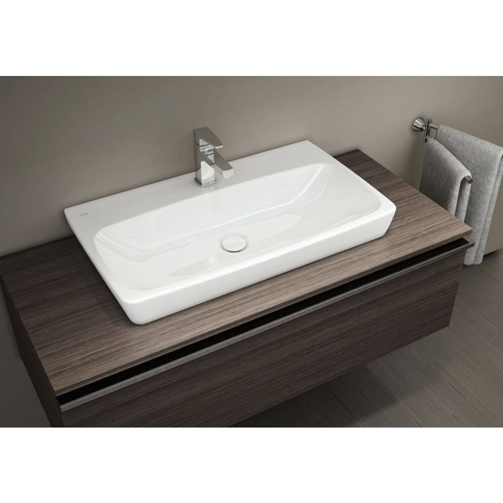 Раковина универсальная 80 см Vitra Metropole (5663B003-0001) белый