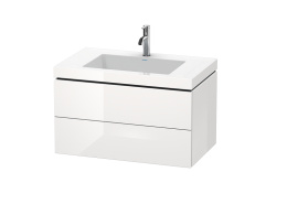 Тумба с раковиной 80 см Duravit L-Cube LC6927O2222, белый