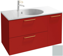 Тумба под раковину Jacob Delafon Odeon Rive Gauche 90 см, EB2543-RX-M50, цвет голубой шторм матовый,