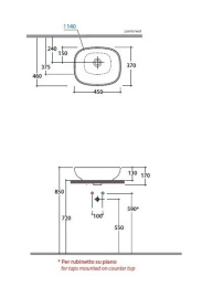 Раковины Раковина Globo Stockholm (LA045.BI) белый