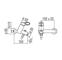 NOBILI Oz OZ110/1CR - Смеситель для ванны (хром)