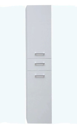 Пенал подвесной универсальный Dreja 77.0303W, 35см, белый глянец