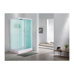 Фото Душевая кабина 120x90 Esbano ES-L129CKR (ESKL129CKR) белый, Без гидромассажа, Поддон низкий