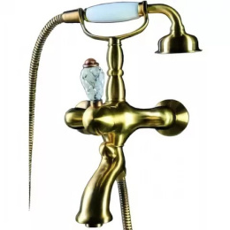 Фото Смеситель для ванны Boheme Crystal (303-CRST) бронза