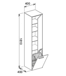 Шкафы Шкаф высокий Keuco Royal 32131450001, белый