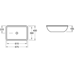 Раковина Villeroy&Boch Loop&Friends 61632001/, 61,5 х 39 см (альпийский белый)