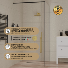 Фото Смеситель для душа Paini Cox 78PJ690TH золото