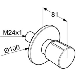 Переключатель для душа Kludi Balance (528469175)