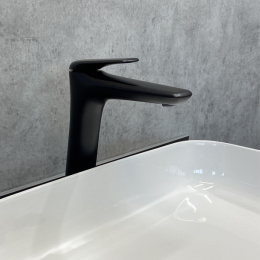 Смеситель для раковины, картридж 35 мм, черный матовый, FC074B-CMT