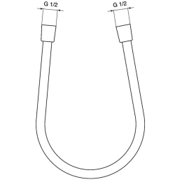 Пластиковый шланг для душа 1750 мм Ideal Standard IDEALFLEX A4109A5