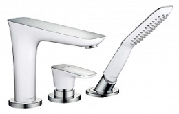 Смеситель на борт ванны Hansgrohe PuraVida (15432400) хром, белый