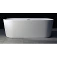 Акриловая ванна Riho MODESTY 170VELVET - WHITE MATT/ BLACK MATTRIHO FALL - CHROMSPARKLE SYSTEM