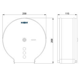 Диспенсер туалетной бумаги Nofer 05006.W Белый