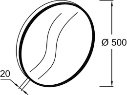 JacobDelafonOdeon Rive Gauche EB1176-GLD Круглое зеркало, 50 см, золото
