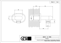 Фото Шланговое подключение Gessi Goccia (33769#031) хром