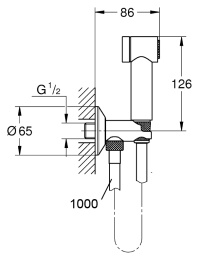 Гигиенический душ Grohe 26329000 Sena Trigger Spray 35