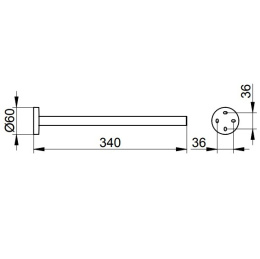 Держатель для полотенца Keuco Edition 90 19022010000