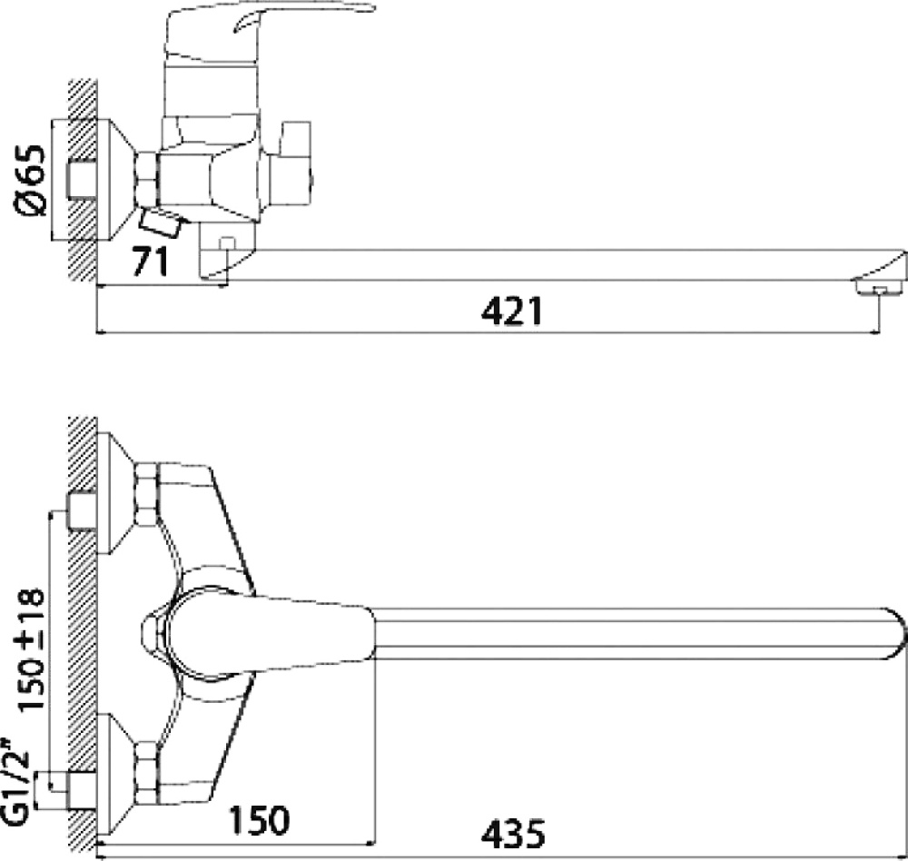 Смеситель для ванны Rossinka F (F40-32)