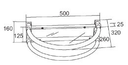 Фото Полотенцесушитель электрический Margaroli Arcobaleno 615 ПОЛКА д/Тлф, 615CRPC, хром, высота 16 см, ш