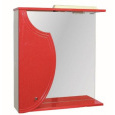 Зеркало-шкаф навесной MIXLINE ГЛОРИ-65 красный ПВХ 517692