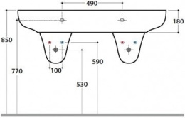 Фото Колонна под раковину Globo Genesis (GES05.BI)