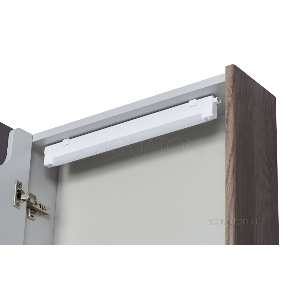 Зеркальный шкаф Aquaton Сильва 50 дуб макиато 1A215502SIW5L