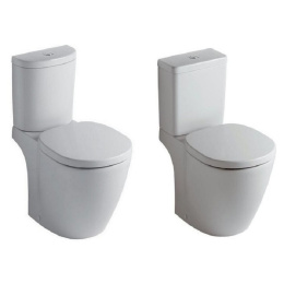 Напольный унитаз Ideal Standard Connect AquaBlade® Е042901 с бачком E785601, безободковый