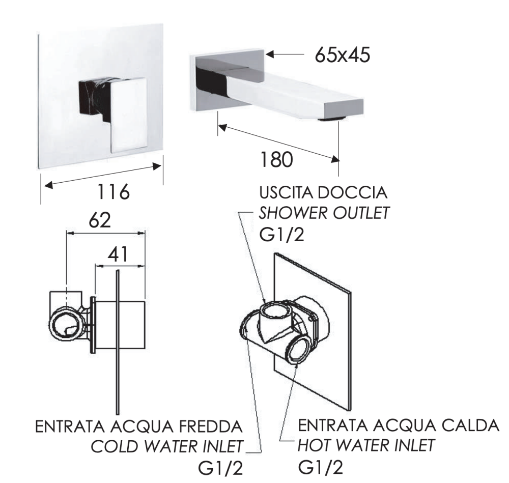 Фото Смеситель для раковины Remer Q-Design QD15C