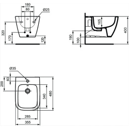 Фото Биде Ideal Standard I.Life S T459301 подвесное Евробелое