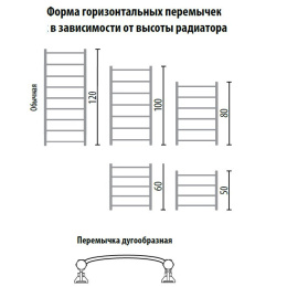 Фото Полотенцесушитель водяной ПК "Ника" ЛД/ВП бронза ЛД ВП 80/50 бронза