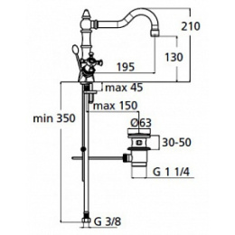 Смеситель Ideal Standard Reflections B9654AA для раковины