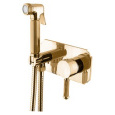 Гигиенический душ со смесителем Cezares Olimp-DIF-03/24-L Золото 24 карат