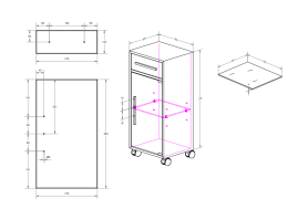 Фото Тумба на колёсиках Decor Walther Universal (0704270), белый